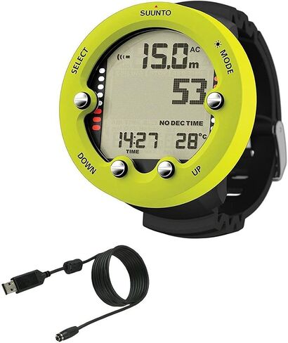 SUUNTO Zoop Novo Wrist Scuba Diving Computer (Lime) in Saudi Arabia