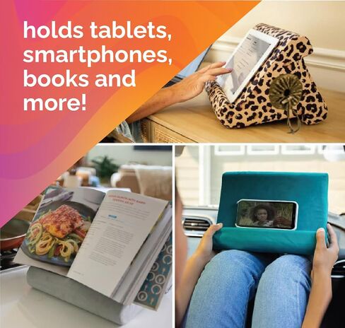 Flippy Tablet Pillow Stand - Tablet Stand, Tablet Holder for Bed, Reading - Lap Stand Compatible with iPad, Kindle, Samsung - Def Leopard in Saudi Arabia