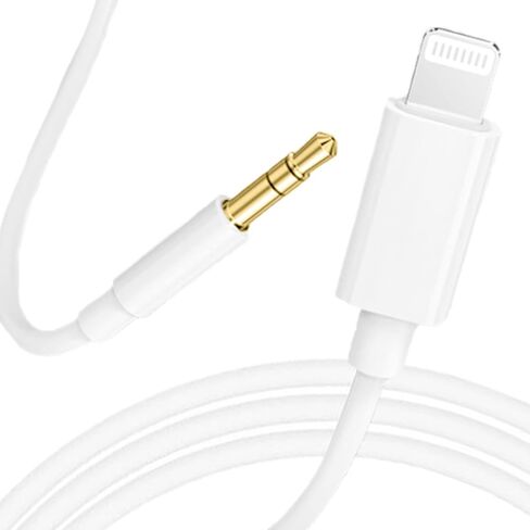 [معتمد من Apple MFi] سلك iPhone AUX لاستريو السيارة، كابل صوت AUX بطول 3.3 قدم إلى 3.5 مم متوافق مع iPhone 12/11/XS/XR/X 8 7 6 5، ستيريو منزلي/سماعات رأس، يدعم جميع أجهزة iOS... in Kuwait