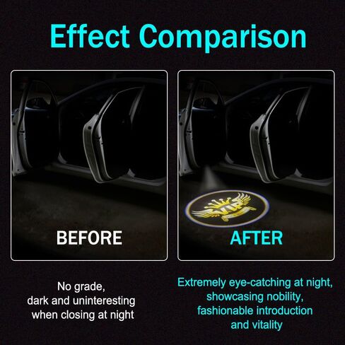 قطعتان من أضواء جهاز عرض باب السيارة، جهاز عرض شعار LED لباب السيارة، ضوء LED لاسلكي مجاملة، أضواء الترحيب بخطوات باب السيارة، ضوء ترحيب LED للسيارة، ضوء ظل شبح عالمي للسيارات والشاحنات وسيارات الدفع الرباعي in Kuwait