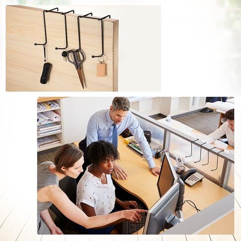 6 قطع من خطافات التعليق المزدوجة ملحقات خطاطيف معطف سوداء مقاس 3 بوصة لتقسيم الجدار الخلفي للوحة حجرة الباب، لتعليق الملابس والحقائب والقبعات والمحافظ وجيوب الملفات in Kuwait