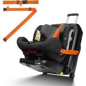 Vieshful Car Seat Luggage Strap for Airport, Car Seat Travel Belt to Suitcase，Convert Car Seat and Carry-on Luggage into an Airport Car Seat Stroller