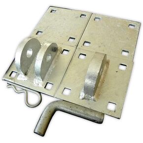 DH-GLK Floating Dock Galvanized Link Kit - T-Connectors, Backer Plates, and Pin