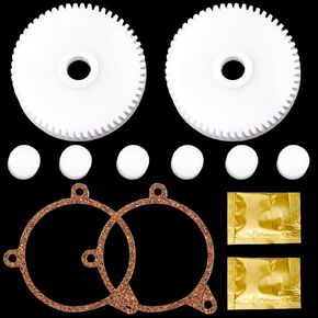 Headlight Motor Repair Gear kit Upgrade Compatible with 1988-1996 Chevrolet Corvette Including Gears Sealing Grease Packet Gear Bushings Lubricants Direct Replacement Auto Lighting Assemblies 12 PCS