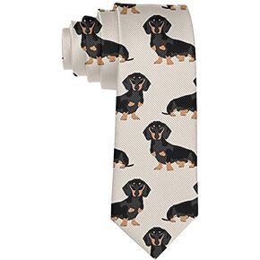 Men's Dog Necktie Polyester Silk Soft Business Gentleman Tie Necktie