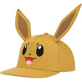 Pokémon Big Face Eevee Youth Brown Snapback Hat