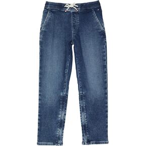 Tommy Hilfiger Boy's Adaptive Denim Joggers With Pull-up Loops