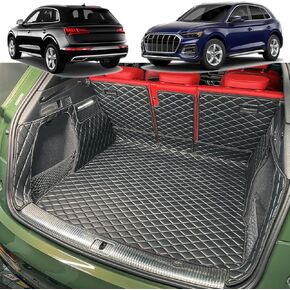 Cargo Mat Compatible with 2018-2024 Audi Q5 Trunk Mat (and Rear Left and Right Side Panels) Cargo Liners for Audi Q5 ＆ SQ5
