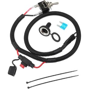 1 Set 71.7cm 28.23" Universal Automotive Switched Fuse Bypass Kit Fuse Bypass Switch Replacement Car Parts