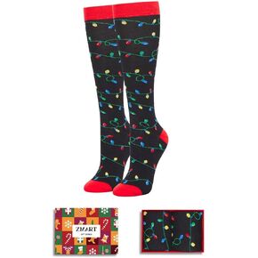 Christmas Gifts Stocking Socks for Women Girls - Light Socks for 2-18 Years Old Kids, Teen Boys and Adults