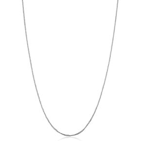 Kooljewelry Real 14k Yellow or White Gold 1.2 mm Sparkle Chain Adjustable Length Necklace (adjusts up to 22 inches)