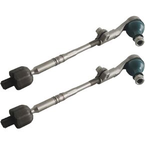 2pcs Inner and Outer Tie Rod Assembly Front Left & Right Fit for BMW E88 E89 E90 E92 E93 Steering Tie Rod Assembly 32106765235 32106765236