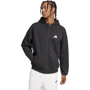 adidas Men's Future Icons Small Logo Full-Zip Hoodie