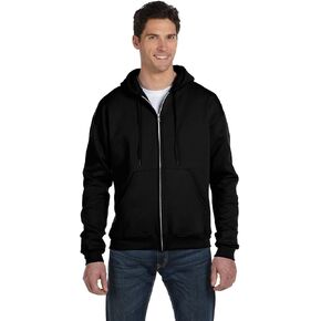 Champion Adult 50/50 Full-Zip Hooded Sweatshirt, Black, XX-Large