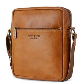 BERLINER BAGS حقيبة كتف جلدية للرجال توم، حقيبة كروس صغيرة