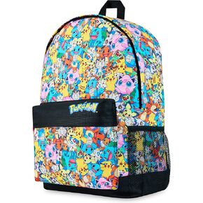 Pokemon Backpacks for Girls and Boys Teenagers Kids Rucksack Pikachu Primary School Bags for Girls and Boys (Multi)