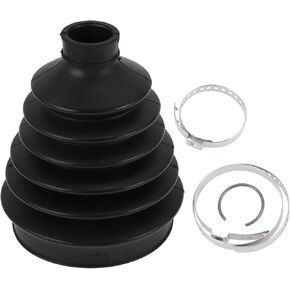 1 Set CV Joint Boot Kit for Toyota Highlander 2008-2013 Outer Constant Velocity Joint Boot W/Clamps No.044270W060 Black Rubber