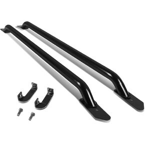 DNA MOTORING RAIL-007-BK Pair of Truck Bed Rails for 14-17 Silverado Sierra 8ft Bed, Black