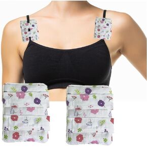 2PCS Bra Strap Pad Protector for Chest Port，Pacemaker Pillow for Bra Post-Surgery，Port Pillows for Chemo Patients，Heart Surgery Recovery Support Cushion (Green Leaf)