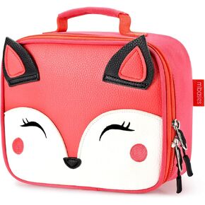 mibasies Kids Lunch Box for Girls and Boys, Insulated and Reusable Lunch Bag, Pink Rainbow