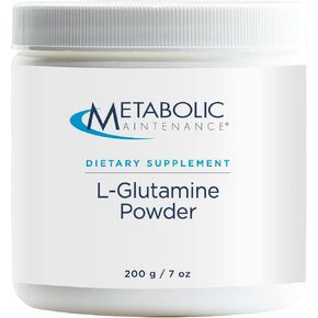 Metabolic Maintenance L-Glutamine Powder - Amino Acid L-Glutamine for Gut Health + Immune Support - Water Soluble L-Glutamine Powder for Daily Use (200 Servings)
