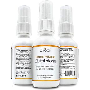 رذاذ الجلوتاثيون المعجزة من ميمي، مضاد للأكسدة تحت اللسان، مكمل الجلوتاثيون المخفض مع حمض الأسكوربيك ومستخلصات التوت والرمان، جرعة رش للبالغين والأطفال، 4 أونصات in Kuwait