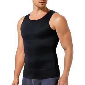 TAILONG Compression Shirt Men Shapewear Slimming Body Shaper Vest Compression Tank Top Undershirt
