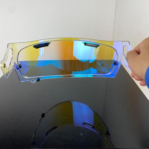 VAS-V MAX Vision Face Shield for Corsair-X, Signet-X, Quantum-X, DT-X, Defiant-X,VAS-V,Regent-X,VAS-V MAX,RX-7X,RX-7V,NEO,XD Helmets. (Revo Deep Blue-day use only) in Saudi Arabia