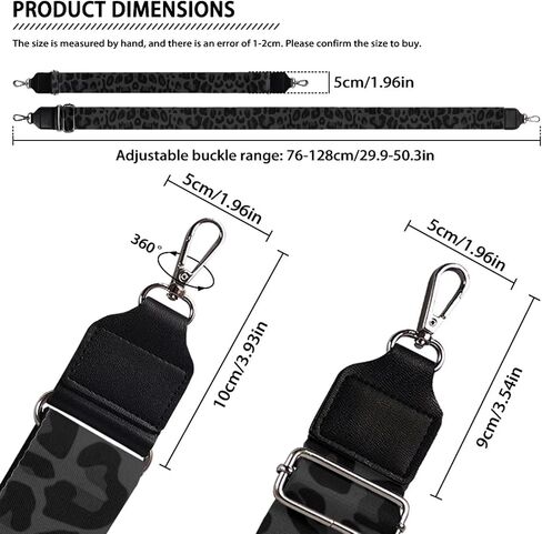 Halloween Handbag Strap Canvas Purse Strap Colorful Bat Black Shoulder Strap Multicolor Bats Replacement Strap in Kuwait