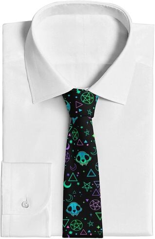 Trendy Pattern Ties For Men Novelty Funny Neckties Fashion Men's Tie For Wedding Party Business Casual Gifts in Saudi Arabia