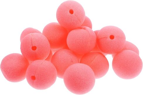 Vaguelly Circus Clown Soft Sponge Nose 20pcs Clown Cosplay Props for Mardi Gras Dress Up Halloween Party Accessories Pink in Saudi Arabia