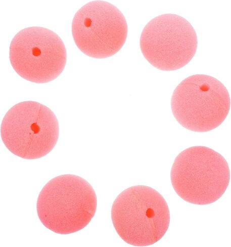 Vaguelly Circus Clown Soft Sponge Nose 20pcs Clown Cosplay Props for Mardi Gras Dress Up Halloween Party Accessories Pink in Saudi Arabia