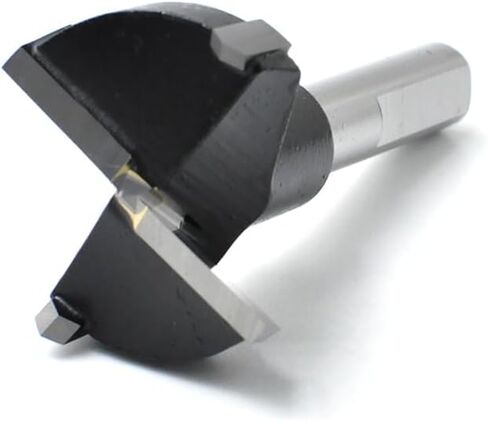 35mm Diameter Carbide Tipped Hinge Boring Bit - 35mm Dia x 70mm Long x 10mm Shank, Left hand rotation in Kuwait