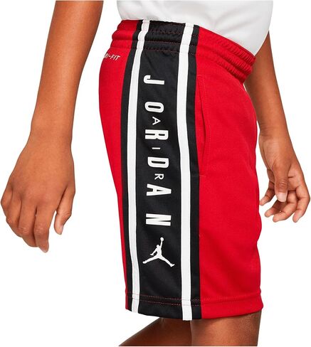 شورت Dri-FIT للأولاد من جوردن (الأطفال الصغار/الأطفال الكبار) باللون الأحمر مقاس 7 للأطفال الكبار in Saudi Arabia