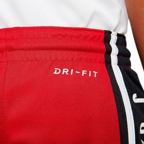 شورت Dri-FIT للأولاد من جوردن (الأطفال الصغار/الأطفال الكبار) باللون الأحمر مقاس 7 للأطفال الكبار in Saudi Arabia
