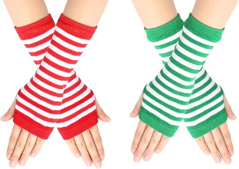 Kids Arm Warmers Gloves Girls Arm Gloves Striped And Rainbow in Saudi Arabia