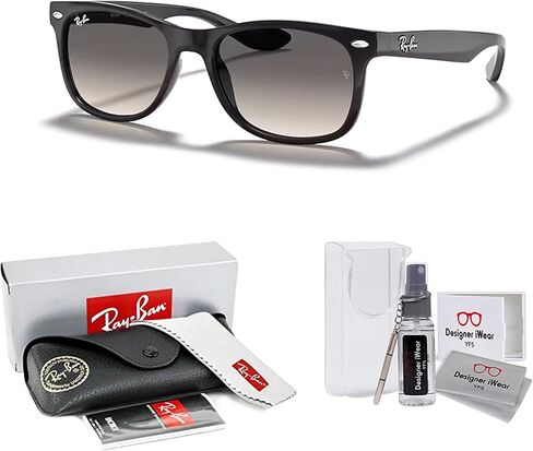 Ray-Ban Junior XS Kids' New Wayfarer RJ9052S Square Sunglasses for SMALL Boys and Girls + BUNDLE With DIW Kit in Saudi Arabia