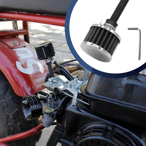 212cc Air Filter Valve Cover Breather Filter for Predator 196cc 6.5hp Coleman CT200U BT200X CT200U-EX Baja Warrior MB200 GX160 GX200 Mini Bike Go kart Performance Parts in Kuwait