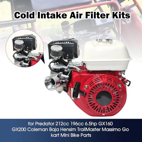 212cc Air Filter Valve Cover Breather Filter for Predator 196cc 6.5hp Coleman CT200U BT200X CT200U-EX Baja Warrior MB200 GX160 GX200 Mini Bike Go kart Performance Parts in Kuwait