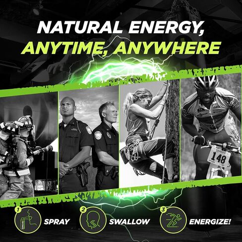 OnGo Energy Spray MAX - 100 ملغ من الكافيين الطبيعي لكل وجبة، طاقة سريعة المفعول مع B3، B6، B12 والتورين - خالي من السكر والغلوتين - 15 حصة، نكهة النعناع، ​​صنع في الولايات المتحدة الأمريكية in Saudi Arabia