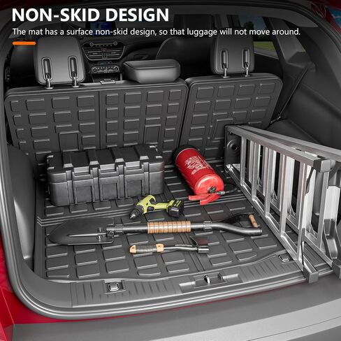 powoq Cargo Liner Compatible with 2020-2024 Ford Escape Trunk Mat All Season Protection TPE Cargo Mat Replacement for 2020 2021 2022 2023 2024 Ford Escape Accessories (Trunk Mat+Backrest Mat) in Saudi Arabia