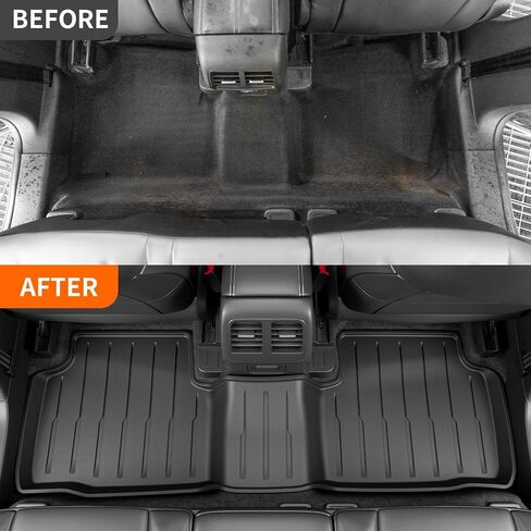 powoq Cargo Liner Compatible with 2020-2024 Ford Escape Trunk Mat All Season Protection TPE Cargo Mat Replacement for 2020 2021 2022 2023 2024 Ford Escape Accessories (Trunk Mat+Backrest Mat) in Saudi Arabia