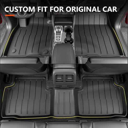 powoq Cargo Liner Compatible with 2020-2024 Ford Escape Trunk Mat All Season Protection TPE Cargo Mat Replacement for 2020 2021 2022 2023 2024 Ford Escape Accessories (Trunk Mat+Backrest Mat) in Saudi Arabia