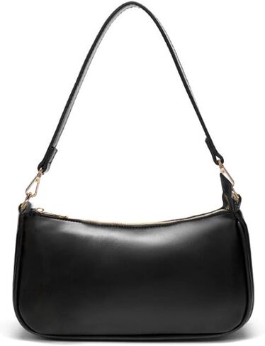 NIUEIMEE ZHOU Shoulder Bag for Women Retro Vegan Leather Classic Clutch Tote HandBags Purses with Zipper Closure in Kuwait