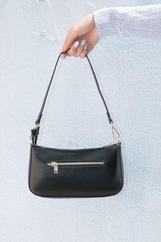 NIUEIMEE ZHOU Shoulder Bag for Women Retro Vegan Leather Classic Clutch Tote HandBags Purses with Zipper Closure in Kuwait