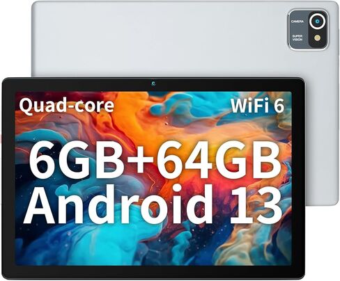 10.1 Inch Tablet, 8GB RAM 128GB ROM 1TB Expand, Android 13 Tablet， Octa-core Processor, 1280x800 IPS HD Touch Screen Tablet, Dual Camera, Bluetooth, 5000mAh Battery (Black) in Saudi Arabia