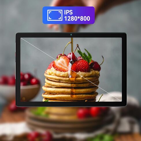 10.1 Inch Tablet, 8GB RAM 128GB ROM 1TB Expand, Android 13 Tablet， Octa-core Processor, 1280x800 IPS HD Touch Screen Tablet, Dual Camera, Bluetooth, 5000mAh Battery (Black) in Saudi Arabia