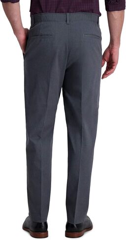 Haggar Men's Iron Free Premium Khaki Classic Fit Flat Front Expandable Waist Casual Pant Regular and Big & Tall Sizes in Saudi Arabia