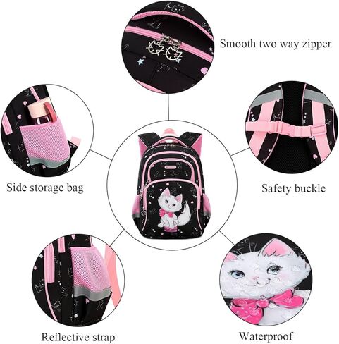 Cusangel Backpack for Boys Girls School Bookbags,Kindergarten Elementary Middle School Lightweight Waterproof Multifunctional Large Capacity for Backpack (16 inch Space Fun Prints) in Kuwait
