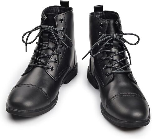 Harssidanzar Motorcycle Boots For Men,Dress Boots for Men Casual Boots Combat Ankle Dress Leather Boots KM302US in Saudi Arabia